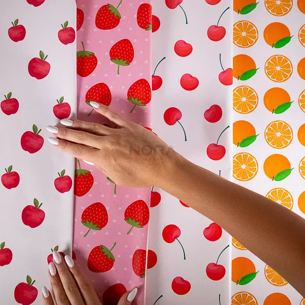 Papel de Regalo diseños Frutales🍒🍊