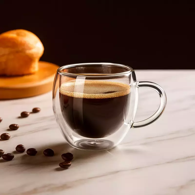 TAZA DE VIDRIO BOROSILICATO 150