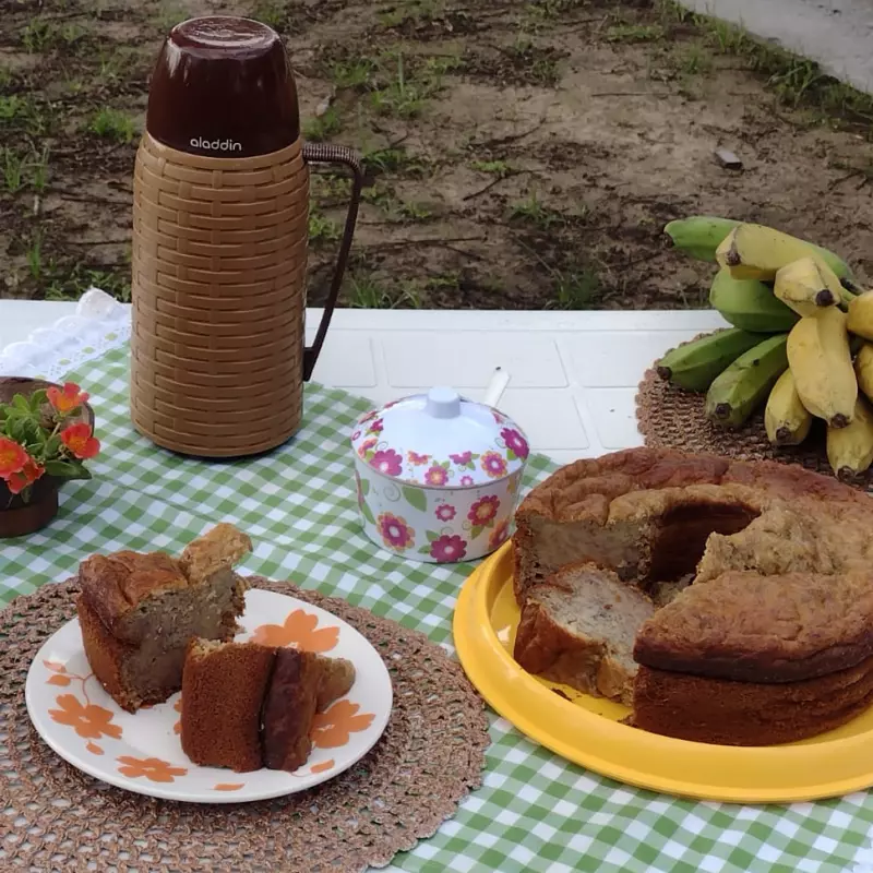 Bolo de Banana sem açúcar