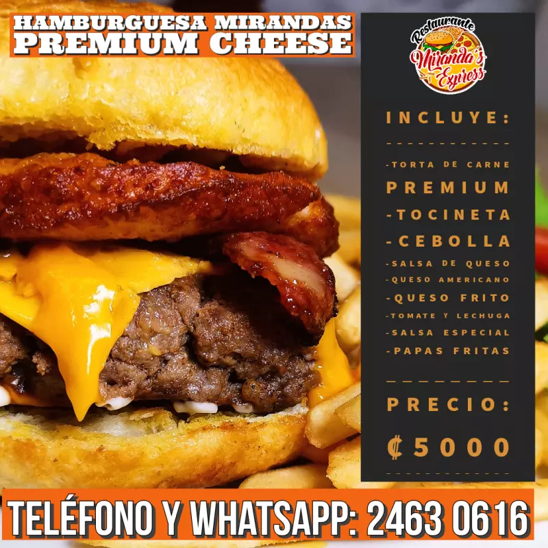 Hamburguesa Premium Cheese