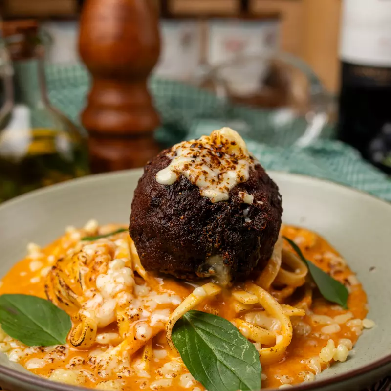 FETTUCCINE AL POLPETONE