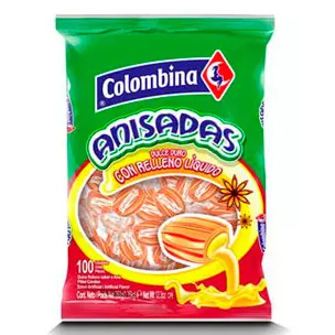 DULCES ANISADAS COLOMBINA X 100 UNID