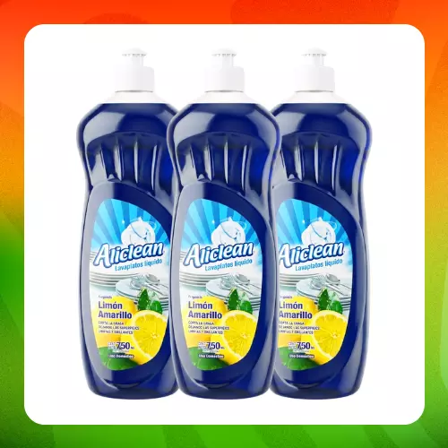 Bulto Aliclean Limón Amarillo 750ml