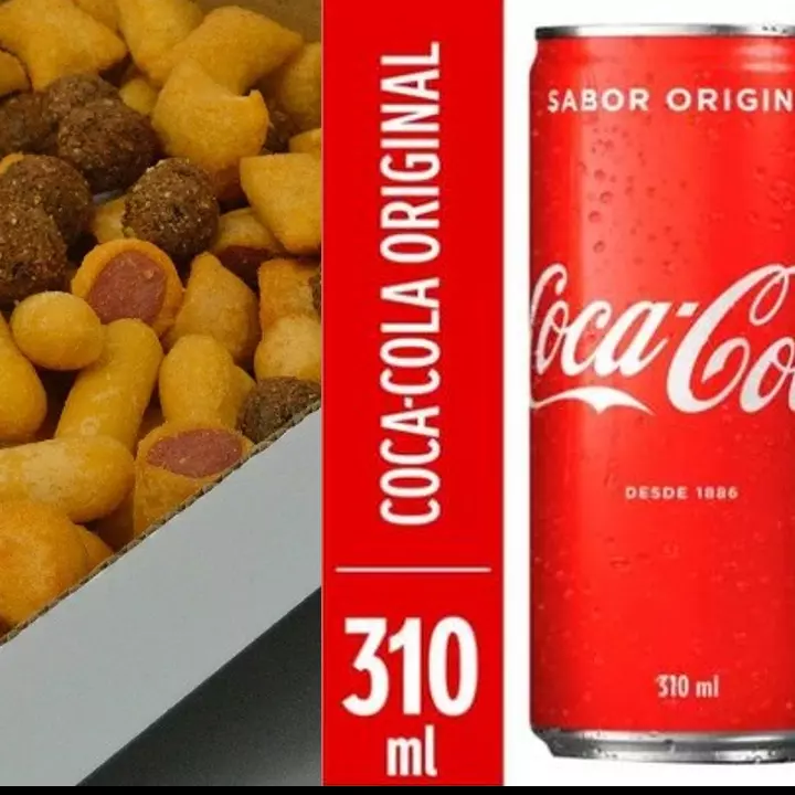 Salgados Fritos + 1 Lata 350ml