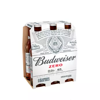 Cerveja Budweiser 330 ml Zero Álcool
