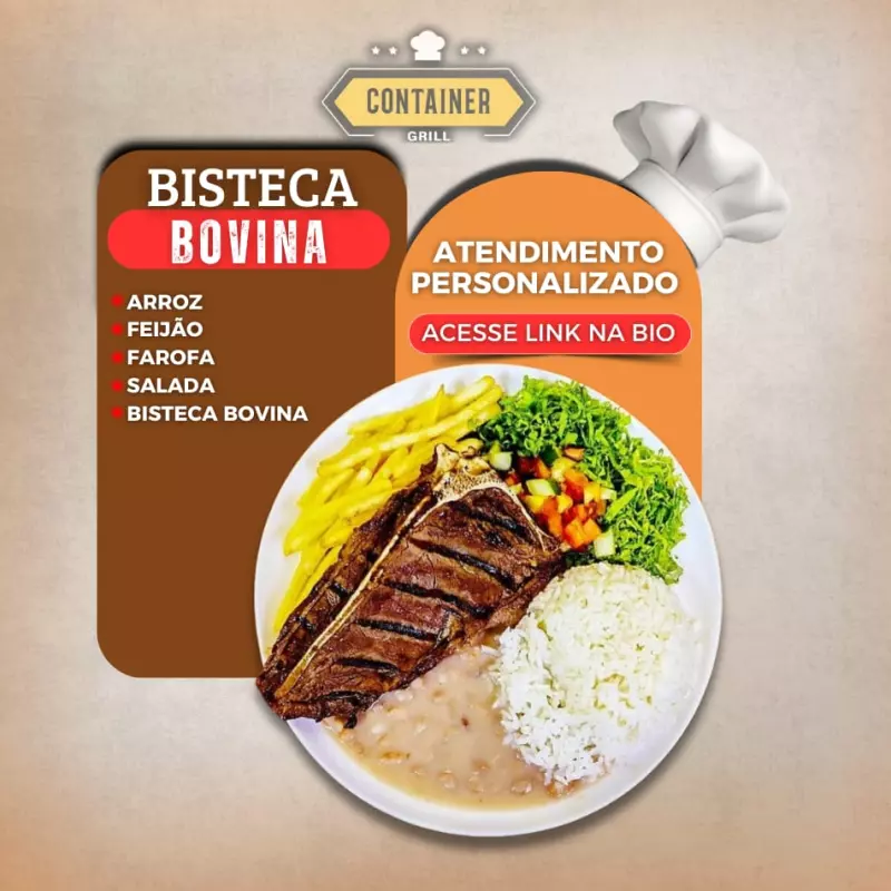 Bisteca Bovina Grelhada