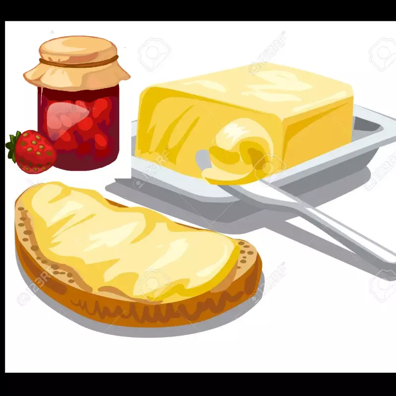 PAN CON MANTEQUILLA Y MERMELADA