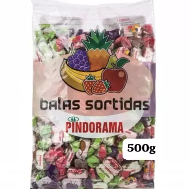 Bala Pindorama frutas 🍇🥳🍓🍏🥥
