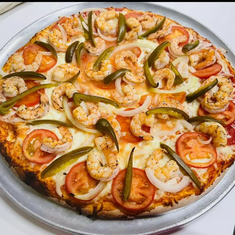 PIZZA SUPREMA DE CAMARÓN