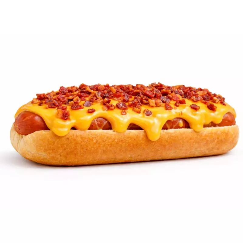 Hotdog tio Bacon