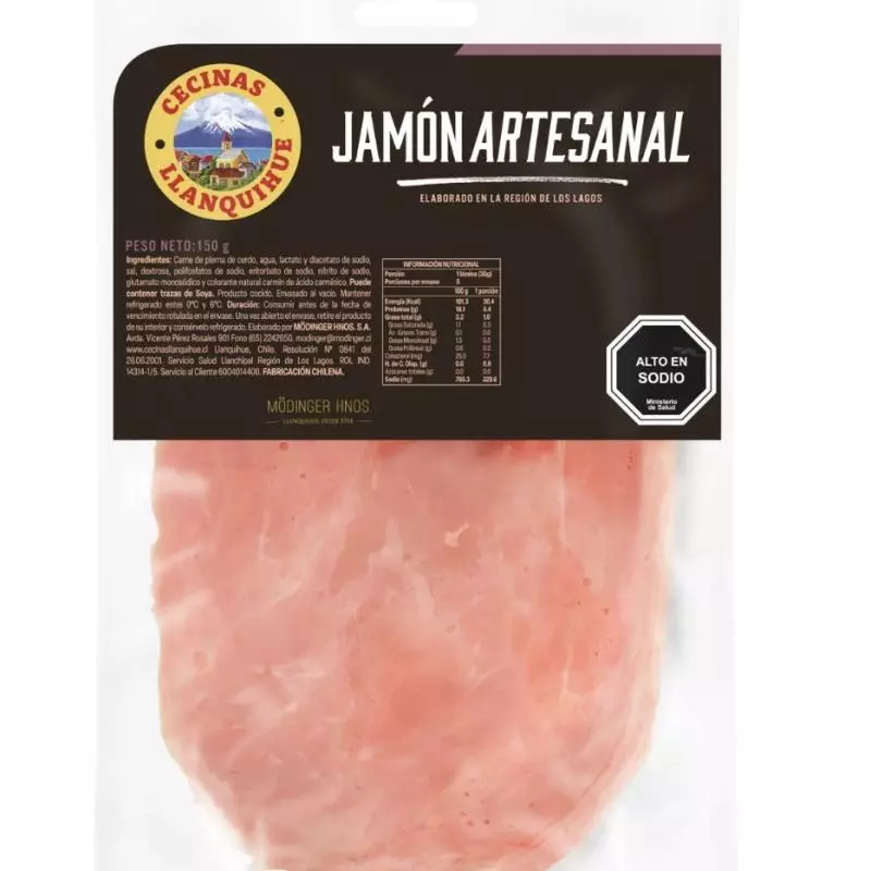 Jamón artesanal llanquihue 150grs