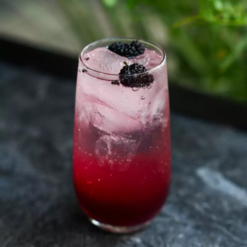 Soda de Mora y Té Verde