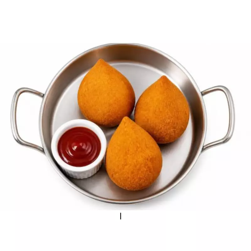 Coxinha de frango sem massa