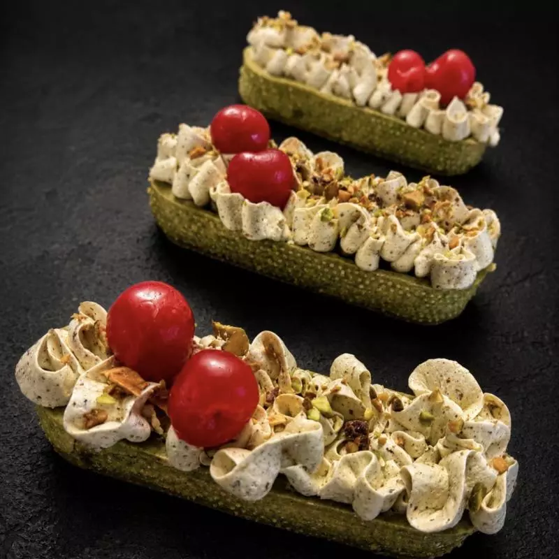 Tarta francesa de pistacho