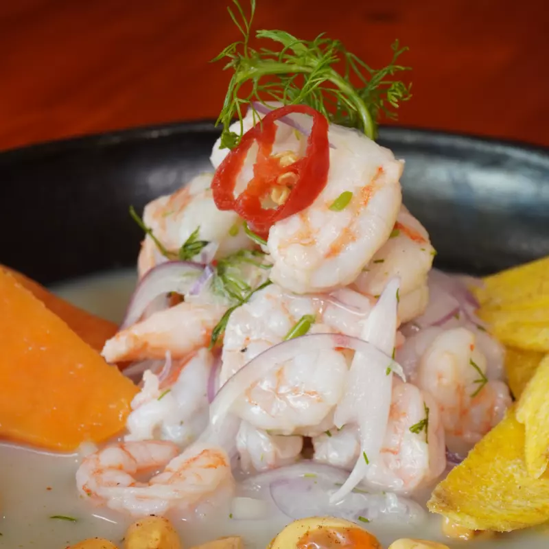 Ceviche de camarón