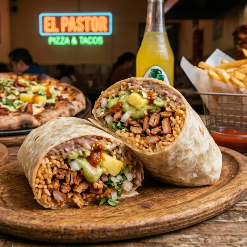 Burrito de Pastor con papas
