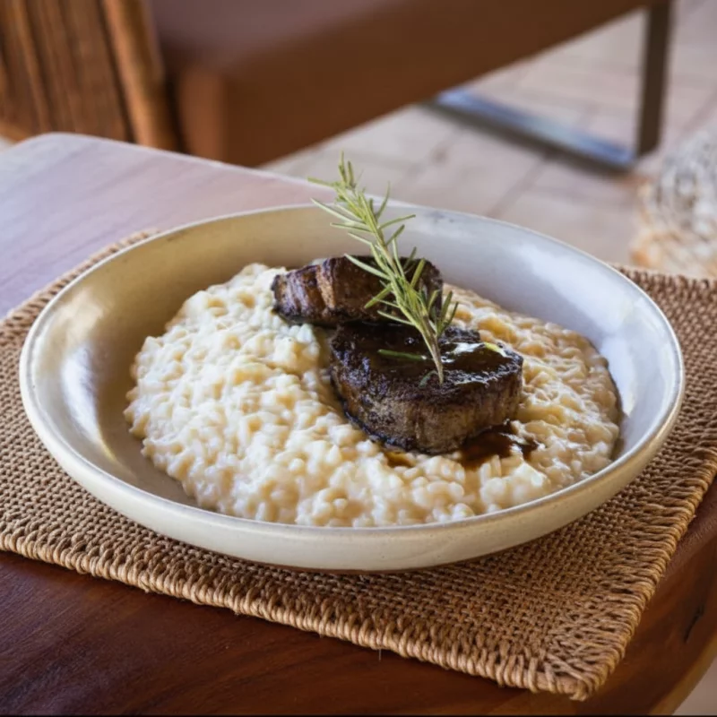 RISOTO DE  PARMESÃO C MIGNON