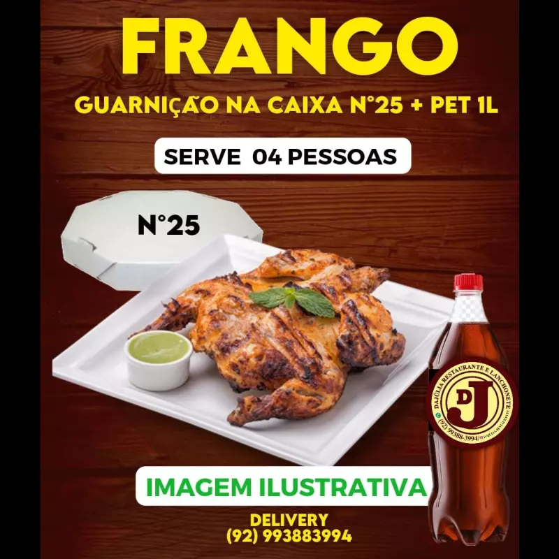 FRANGO ASSADO NA CAIXA N°25 + PET