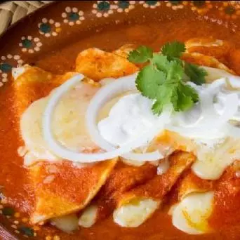 DESAYUNO ENCHILADAS CON HUEVO