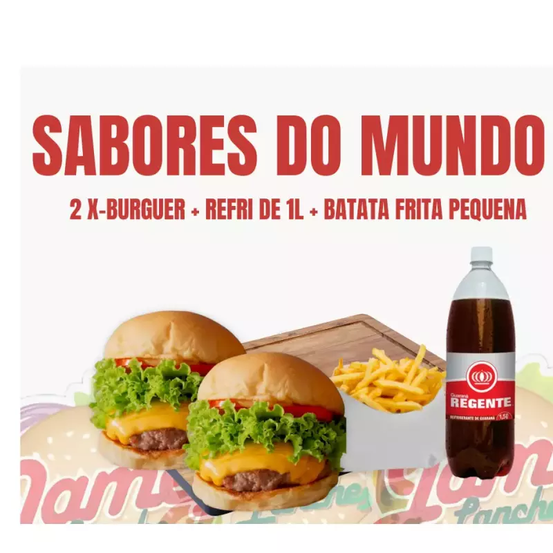 2X-BURGUER ART +REFRI + 1BATATA