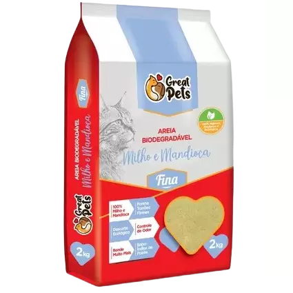Areia Milho e Mandioca Fina 2Kg