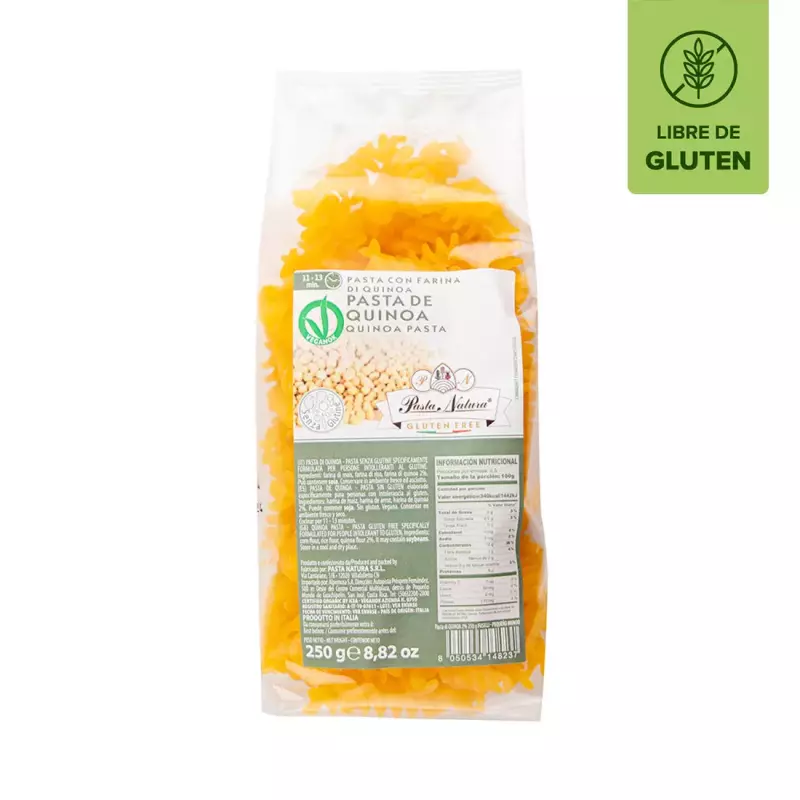 Pasta de quinoa sin gluten 250 g