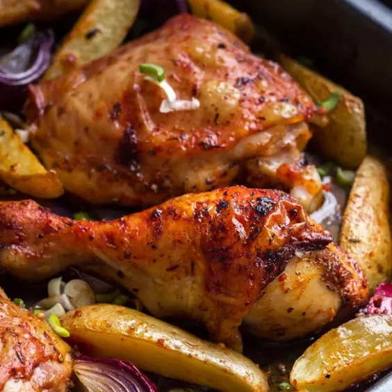 Lunes 13 Abril - Pollo braseado