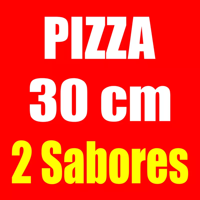 🔴 PIZZA MÉDIA 30CM (2 SABORES)