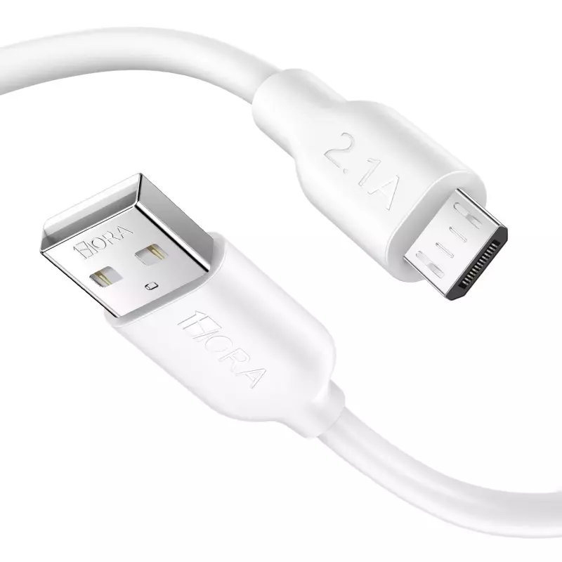 Cable USB -V8 1HORA de 2,1 A y 1 m