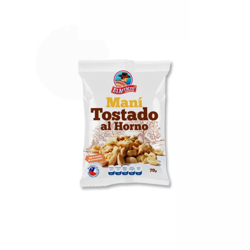 Mani Sin Sal Tostado al Horno 70 grs