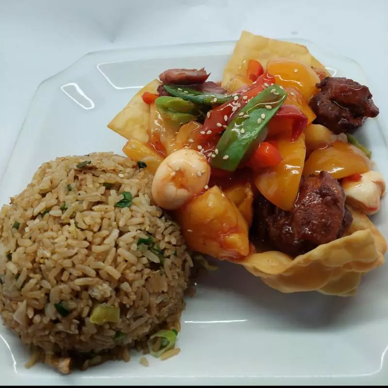 M31-Kam lu wantan + chaufa