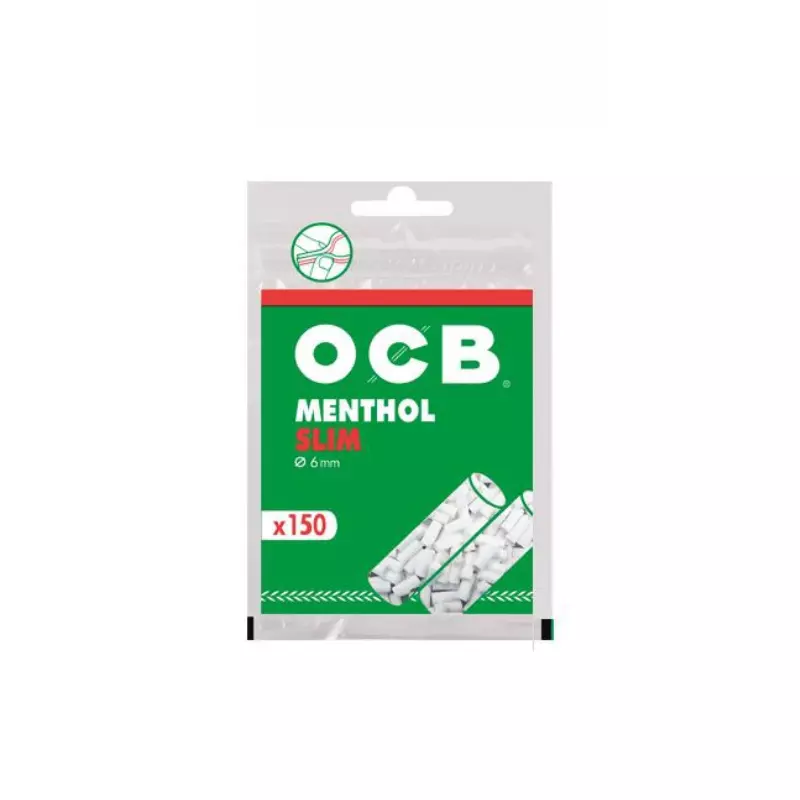 Filtros Ocb Menthol Slim 150 Unid