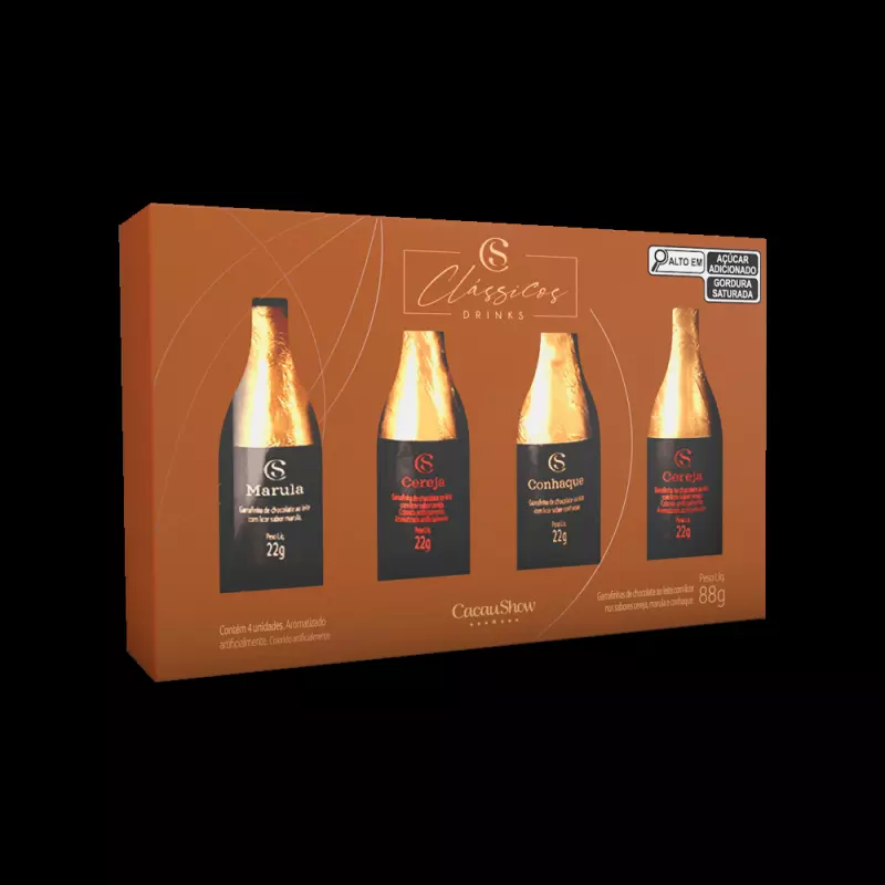 Caixa clássicos garrafinhas 88g