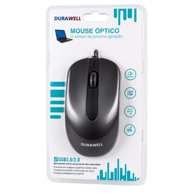 MOUSE C/FIO DURAWELL DW-016