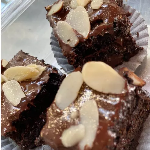 brownie de chocolate KETO