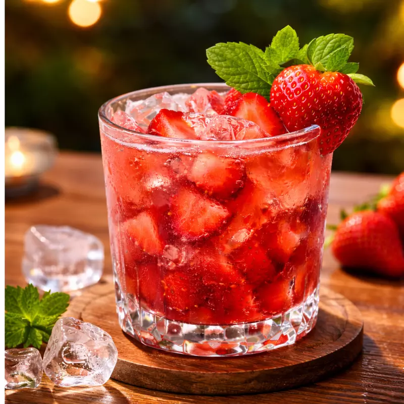CAIPIRINHA DE MORANGO
