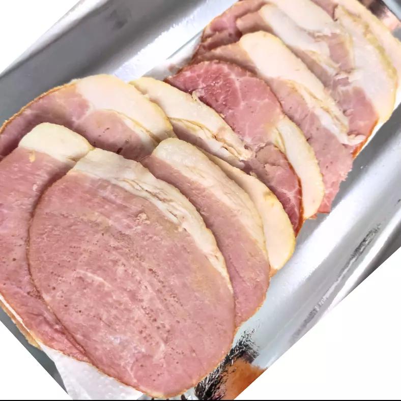 Picanha suína defumada😋fatiada 240g