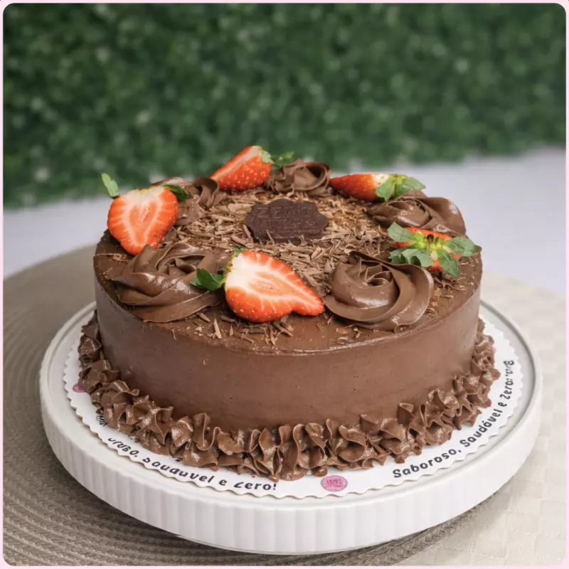 Ganache de choc. Belga 70% c/Morango