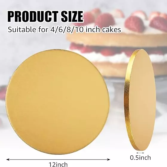 Base Dorada Cake 12 pulgadas 1/2in