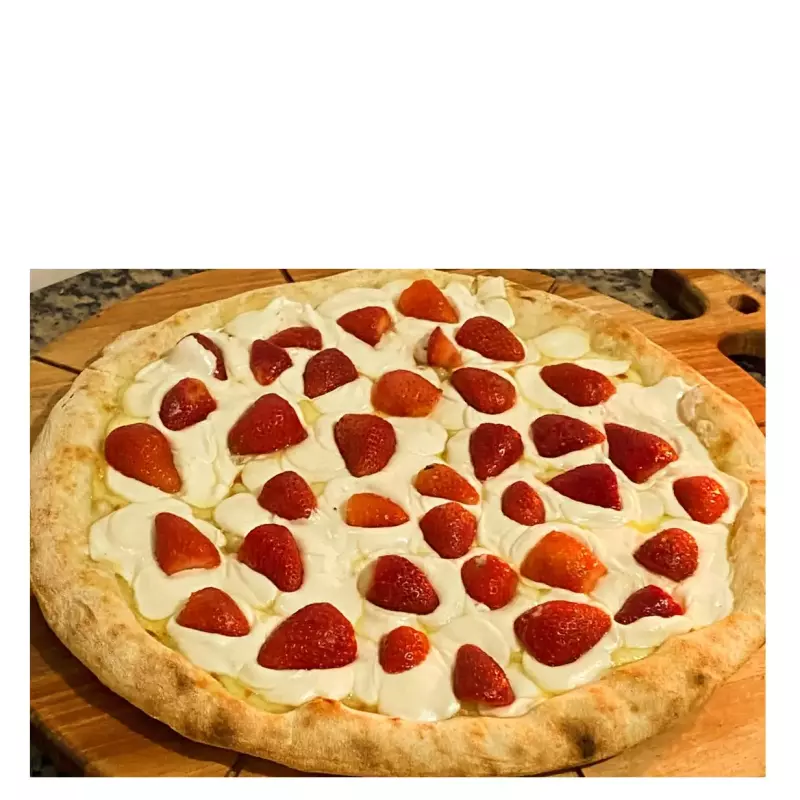 Chocolate branco com morango