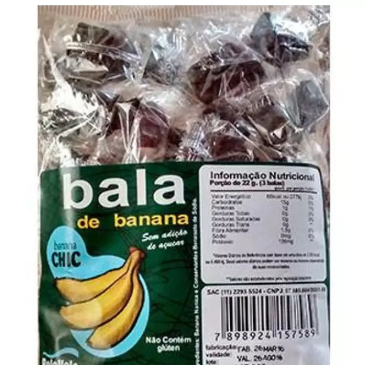 Bala de banana 250g
