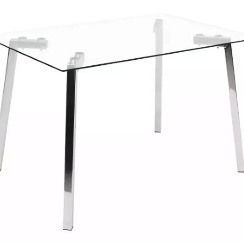 Mesa tap cromo 120x80cm