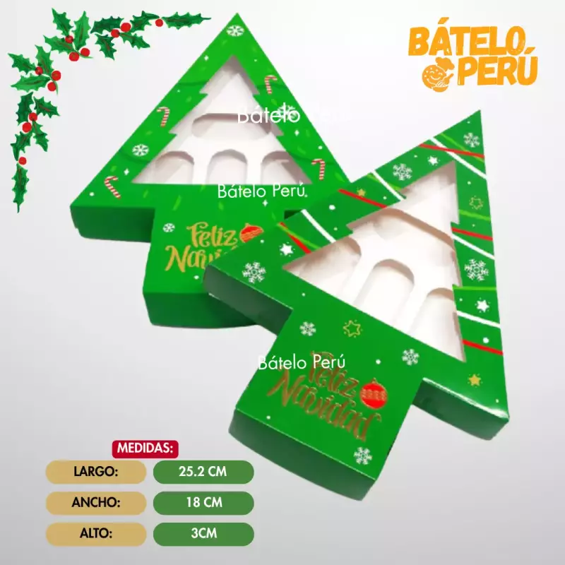 CAJA ARBOL NAVIDAD X6 CHOC