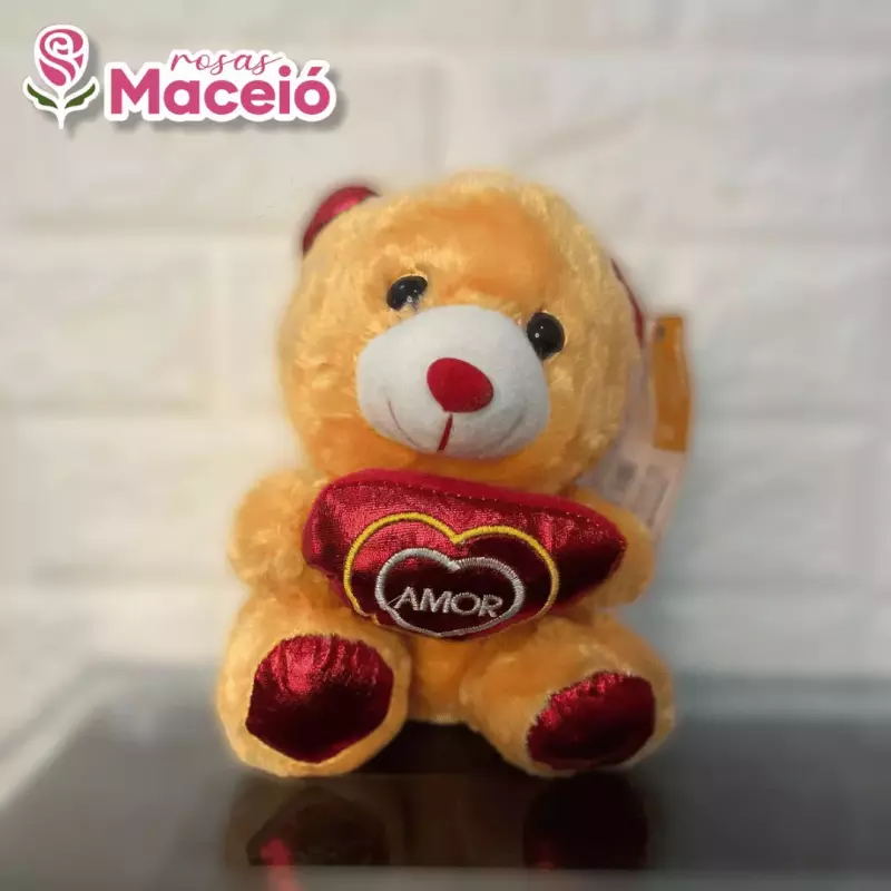 Pelúcia (20 cm) amarelo amor
