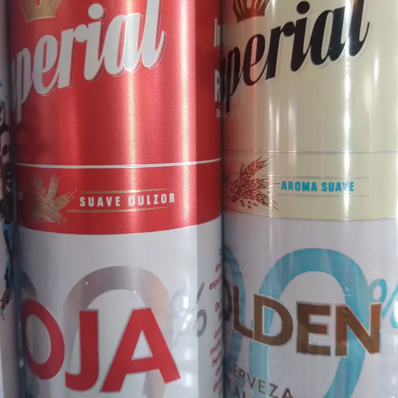 Cerveza imperial sin alcohol