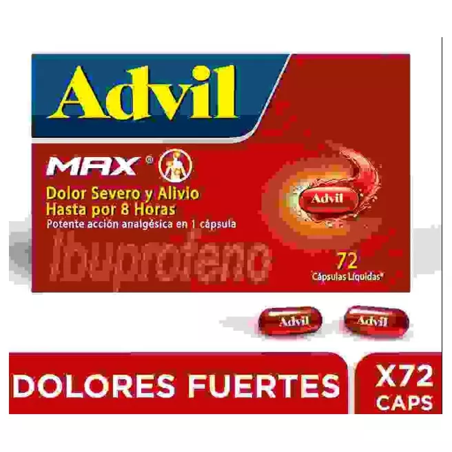 ADVIL MAX 72 CAPSULAS