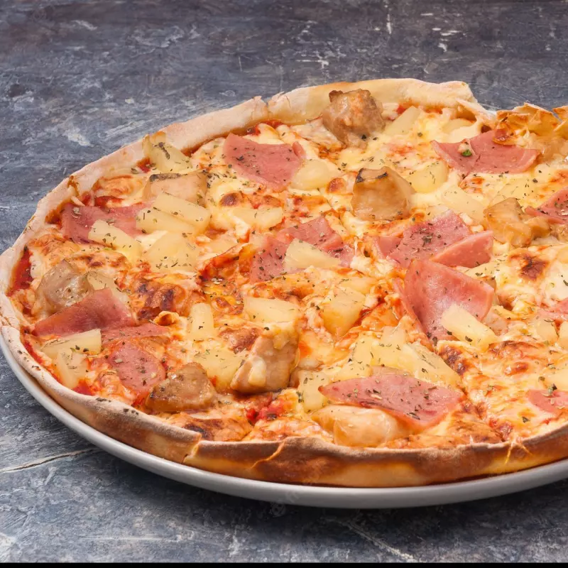 Pizza pollo jamón