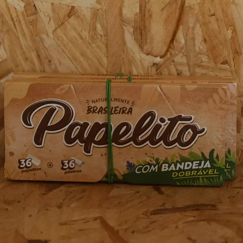 Papelito Brown Bandeja + Piteira