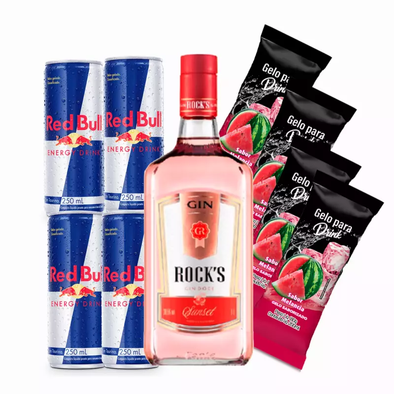 Combo Gin com Red bull