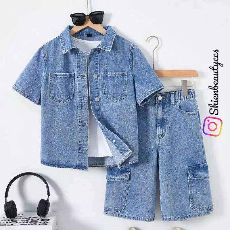 Conjunto camisa y short de Jean